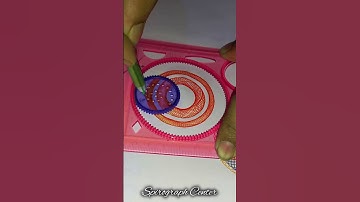 How many rotations did the pen make in total  #Spirograph #satisfying #shorts 10