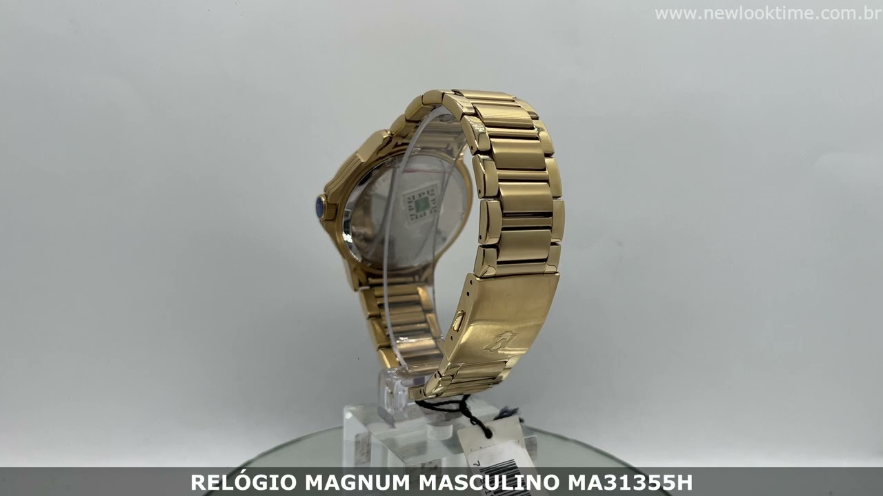 Relógio Masculino Magnum MA31355H Dourado