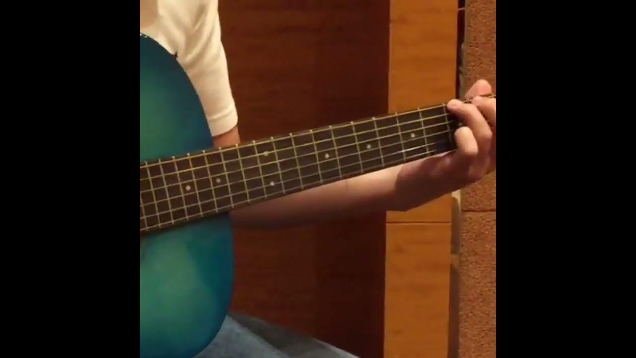 Byron blue OM style folk fingerstyle acoustic guitar