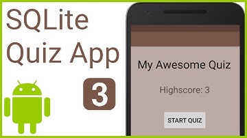 Multiple Choice Quiz App with SQLite Integration Part 3 - SQLITE OPEN HELPER CLASS -Android Tutorial