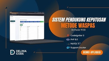 [Demo] – Sistem Pendukung Keputusan Dengan Metode WASPAS Berbasis Web | Studi Kasus: Seleksi Pegawai