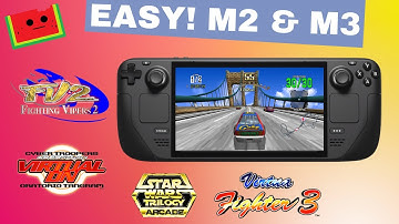 EASY!! Sega Model 2 and Model 3 on Steam Deck using EmuDeck.