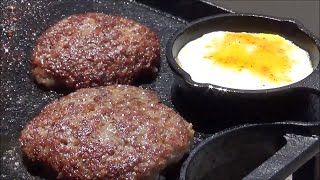 How to Cook Breakfast on the Lodge Cast Iron Griddle on a Campfire