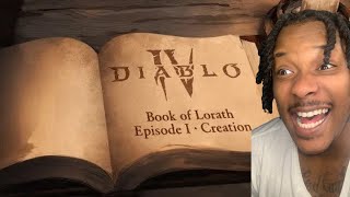 NEW DIABLO IV Animated Series | D4: Book of Lorath - episode 1 - creation (REACTION)