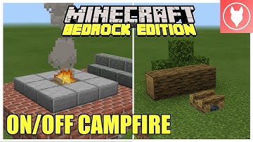 Minecraft Bedrock - On/Off Campfire Tutorial ( Xbox/ MCPE/ Windows 10/ Switch)