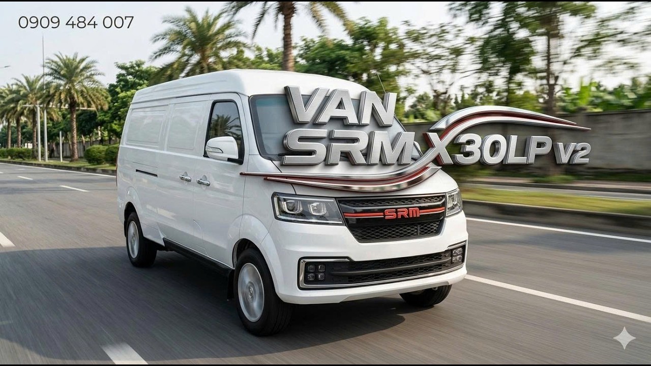 Xe van SRM X30LP V2 tải 945kg – giải pháp chở hàng nội thành