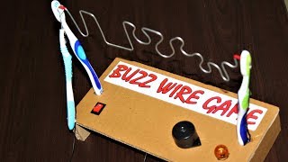 How to make a buzz wire game circuit