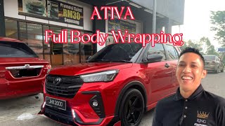 Perodua Ativa ||| Full Body Wrapping .. VOSSEN 8J #peroduaativa #ativa #bodywrap