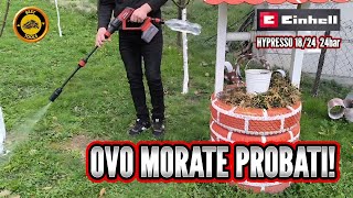 EINHELL HYPRESSO 18/24-1 AKU PERAČ RECENZIJA TEST 4K