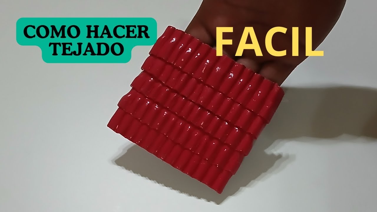 👉 Cómo Hacer Tejas para Belenes