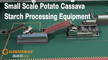 small scale cassava starch processing plant installation
