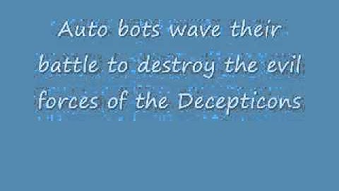 Transformers intro lyrics Season 1