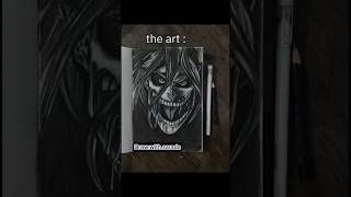 Monster outside🔥#shorts #attackontitan #erenyeager #anime #drawing #art #animedrawing #aot #sketch