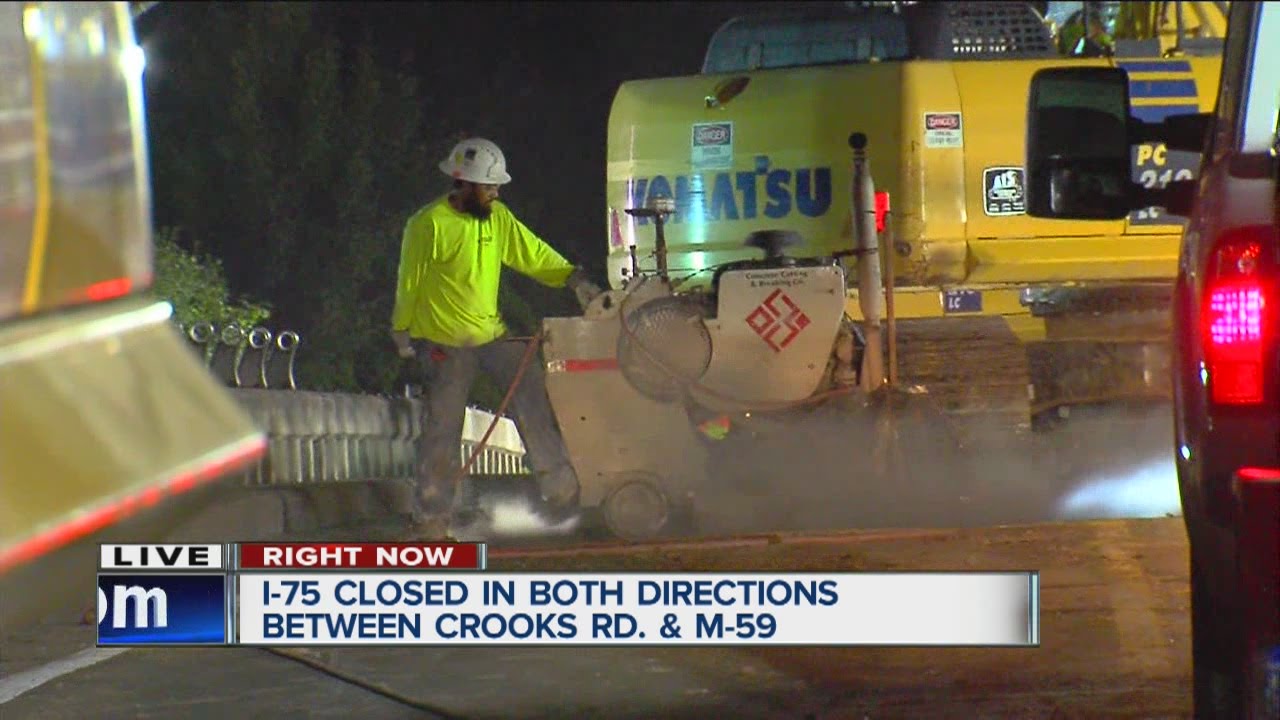 I-75 closed this weekend