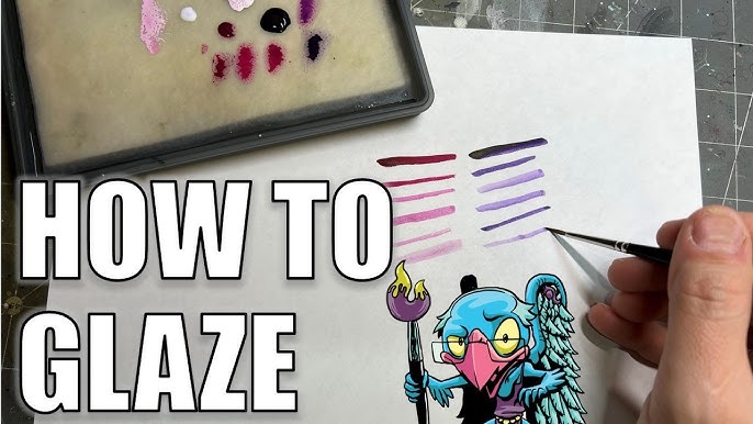 HOW To Glaze Miniatures  Glazing Light Colours and White Glaze