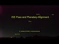 Planetary Alignment and ISS Pass - 25 June 2022