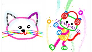 Jogo de gatinho - Desenhar e colorir - Amostra Games screenshot 4