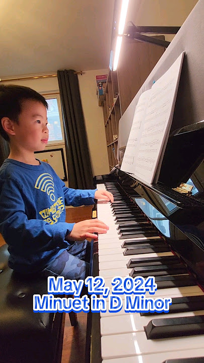 Minuet in D Major, #rcmusic  #rcm #pianokid #pianobigginer 5yrs old, #learningpiano #piano #music