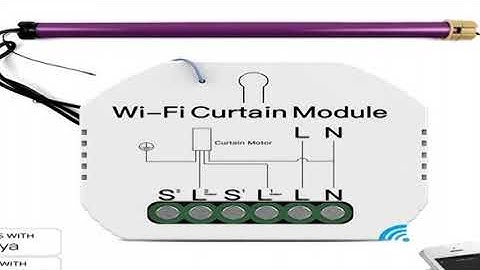 WiFi Mini Smart Curtain Switch Module Roller Blinds Shutter Motor Smart Life Tuya APP Remote Control