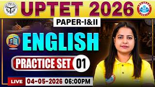 UPTET English Practice Set 01 | UPTET English Classes | UPTET English Paper 1 &amp; 2 By Kiran Ma'am