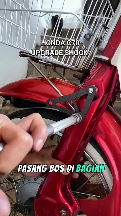 modifikasi shock honda c70 #restorasi #vehicle #otomotif
