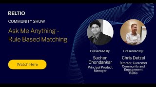 Ask Me Anything  - Rules Based Matching