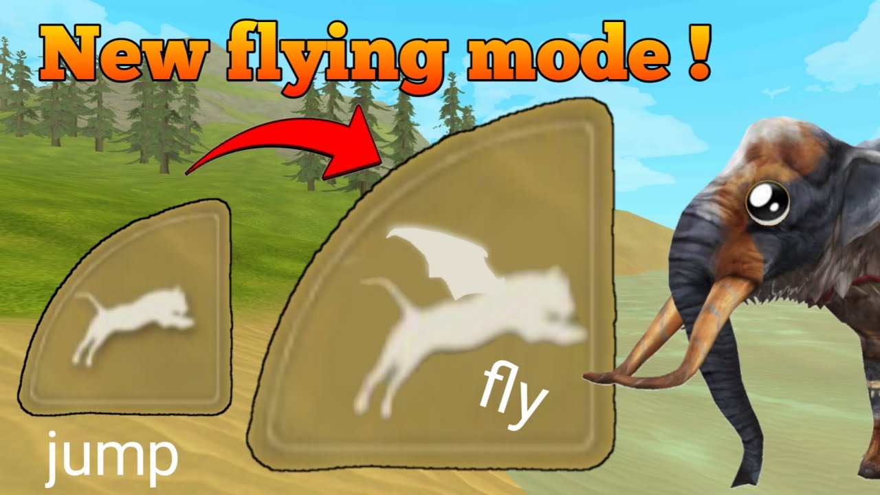 Wildcraft flying glitch not working? new flying method fly useing jump button  😅fly with any animal