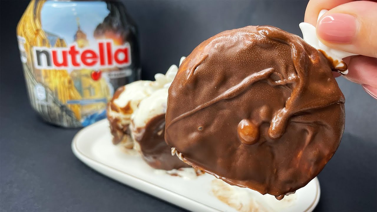 Das köstlichste und zarteste Nutella-Eis! Nur 3 Zutaten. - YouTube
