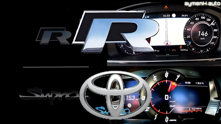 Toyota supra 2020 340 HP Vs Golf R 310 HP (0-250)!!!!