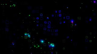 Neon Matrix Flow – Futuristic Blue & Green Square Animation | Free Motion Graphics Background