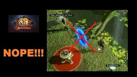 POE - A bug with map portals