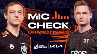 “They will SCREAM your name!” | Kia Mic Check | 2023 LEC Grand Finals