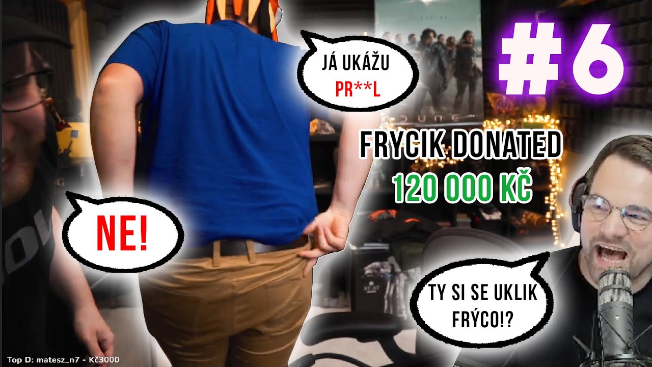 UKÁZAL ... NA STREAMU + 120K DONATE? | Twitch klipy #6