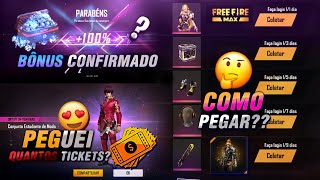 AMANHÃ!! BÔNUS DE DIMAS 420%, RESGATE OS PRÊMIOS DO FREE FIRE MAX, PEGUEI O OURO ROYALE - FREE FIRE