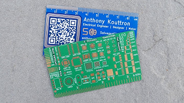 PCB Business Card with NFC and QR