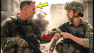 General Jokingly Asked Her Rank, Then Saw Her Secret Sniper Tattoo and Froze