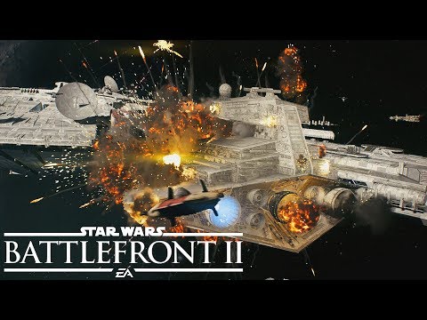 Star Wars Battlefront 2 Starfighter Assault Multiplayer Gameplay from Gamescom 2017