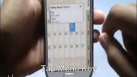How to Delete Calendar Event on S Planner Galaxy S4 Android Jelly Bean