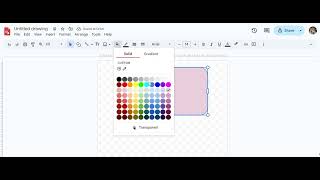Changing Shape Colour | Google Drawings