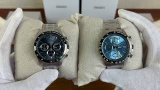 SEIKO SBTR029 Spirit Chronograph & SEIKO SBTR027 Spirit Chronograph comparison back to back