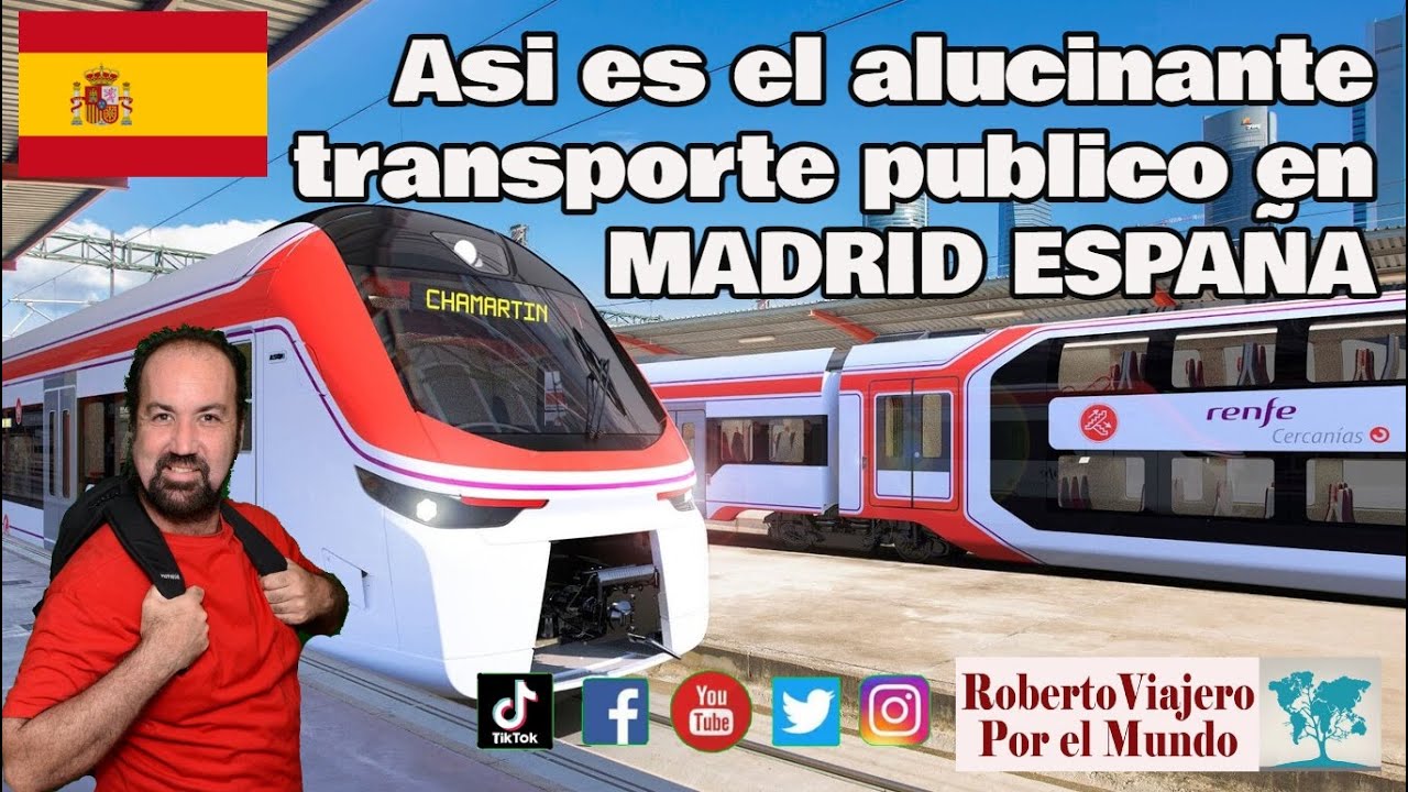 El MODERNO tren de cercanías de Madrid, España