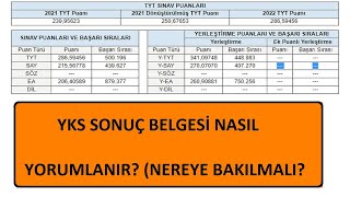 SON DAKİKA! YKS 2023 SONUÇ BELGESİ NASIL YORUMLANIR? HANGİ KISMA BAKILMALI? (SIRALAMALAR NASIL?)