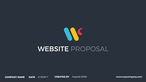 Website Proposal PowerPoint Presentation Template