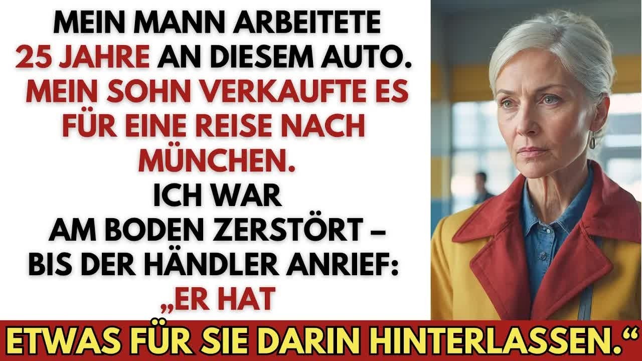Mein Sohn verkaufte den Oldtimer meines Mannes für eine München Reise–dann rief der Händler mich