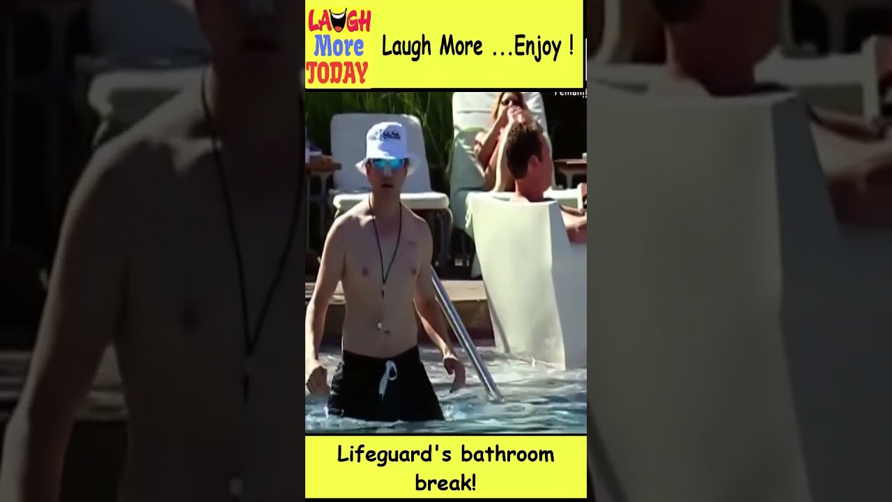 Making A Splash Hilarious Lifeguard Alone In Shallow Water During Bathroom Break Goes Viral