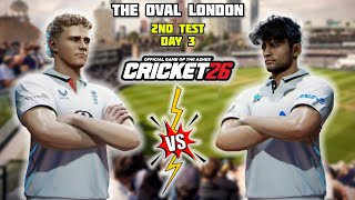 ENGLAND vs NEW ZEALAND - 2nd Test Day 3 at Oval Highlights | NZ tour of ENG | Cricket26 Gameplay