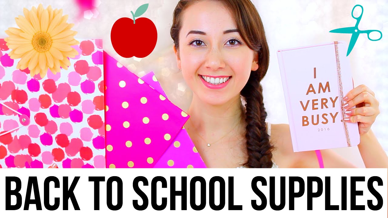 Back To School Supplies Haul 2015 YouTube