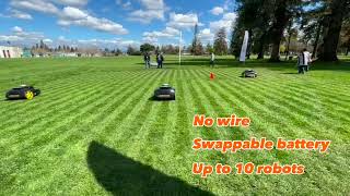 NEXMOW M1 robot mower in the field