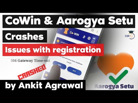 Covid Vaccine Registration - CoWIN portal & Aarogya Setu app crash creates issues with registration