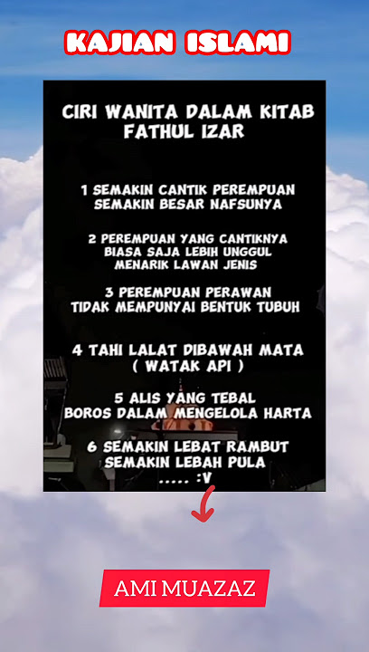 CIRI WANITA DALAM KITAB FATHUL IZAR #kajianislami #seputarislami #motivasiislam #katabijak #hariini